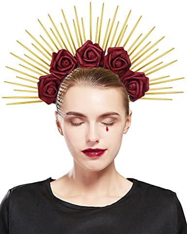 Amazon.com: Fantherin Mary Halo Crown Headband Zip Tie Spiked Halo